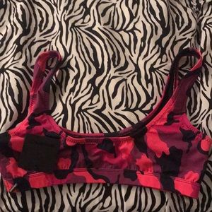 Hot pink Camouflage 2 Piece Bathing Suit